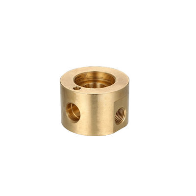 comprar El CNC de cobre amarillo de torneado que trabaja a máquina micro parte la galjanoplastia de Chrome para los componentes electrónicos online manufacture