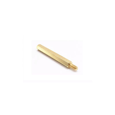comprar El CNC de latón ISO9001 dio vuelta a los componentes la galvanoplastia de cobre amarillo de los espaciadores online manufacture