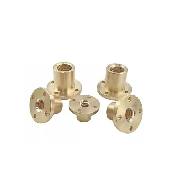 Copper CNC Lathe Machining Precision Nut Brass Turned Parts Metal Nut Machining Factory
